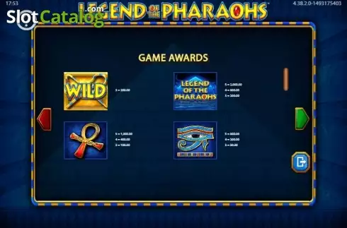 Скрин7. Legend of the Pharaohs слот