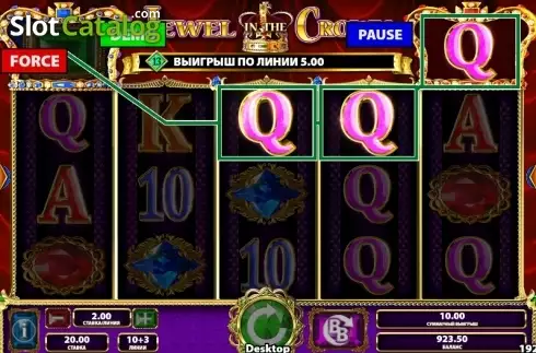 Скрин3. Jewel in the Crown слот