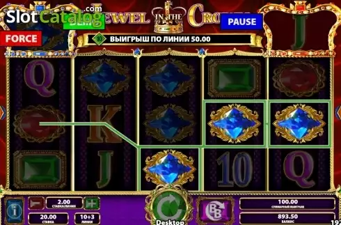 Скрин4. Jewel in the Crown слот