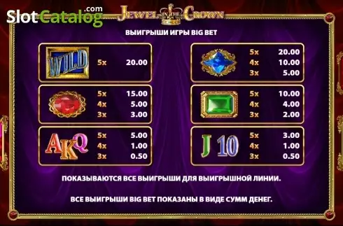 Скрин5. Jewel in the Crown слот