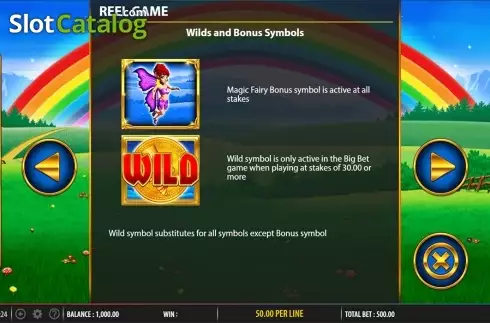 Скрин8. Rainbow Riches Fortune Favours слот