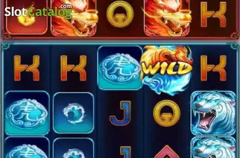 Скрин2. Dragon and Tiger Fighting слот