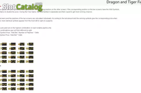 Скрин5. Dragon and Tiger Fighting слот