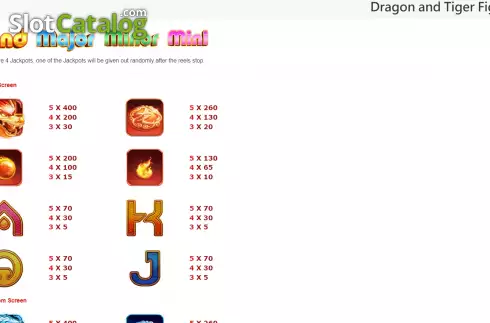 Скрин8. Dragon and Tiger Fighting слот