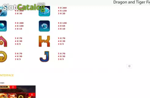 Скрин9. Dragon and Tiger Fighting слот