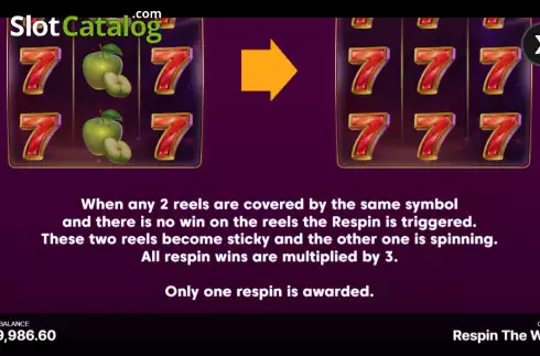 Скрин8. Respin The Win слот