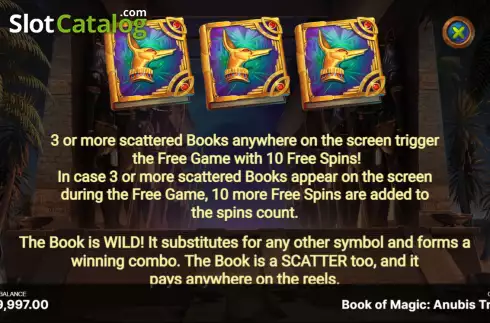 Скрин6. Book of Magic: Anubis Trial слот