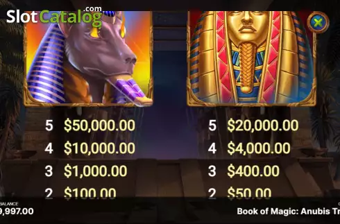 Скрин8. Book of Magic: Anubis Trial слот