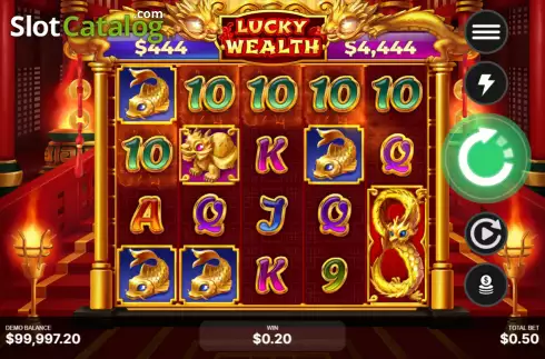 Скрин3. Lucky Wealth (Begames) слот