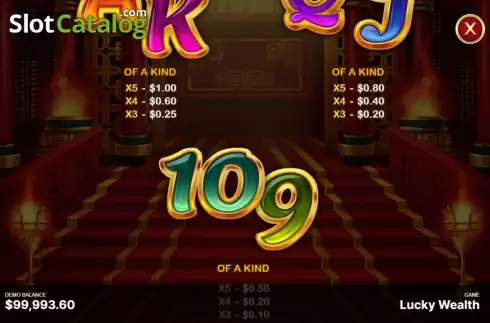 Скрин8. Lucky Wealth (Begames) слот