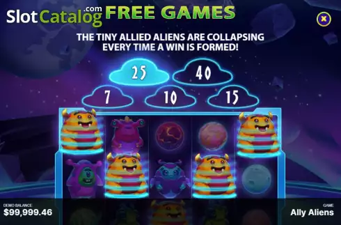 Скрин9. Ally Aliens слот