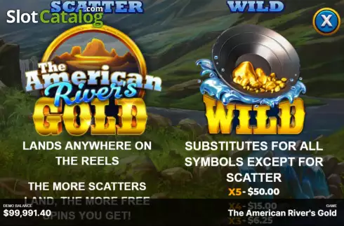 Скрин5. The American River’s Gold слот