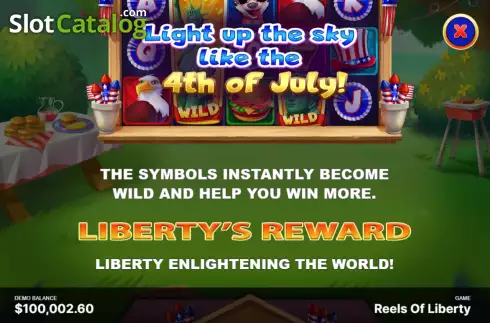 Скрин6. Reels of Liberty слот