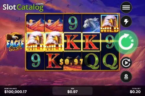 Скрин3. Eagle Cash слот