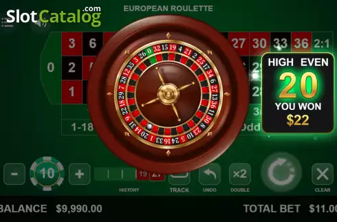 Скрин4. European Roulette (Begames) слот