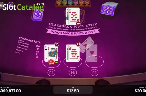 Скрин4. Poker Bet Blackjack слот
