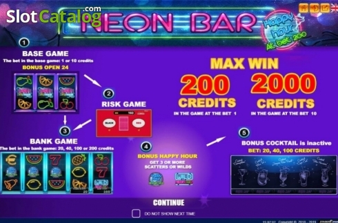 Скрин2. Neon Bar слот