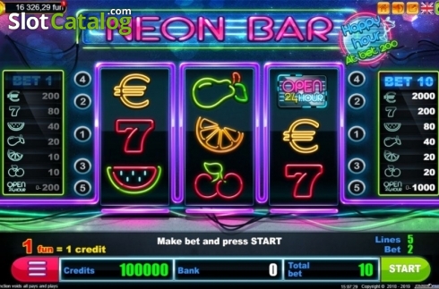 Скрин3. Neon Bar слот