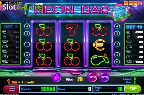 Скрин4. Neon Bar слот
