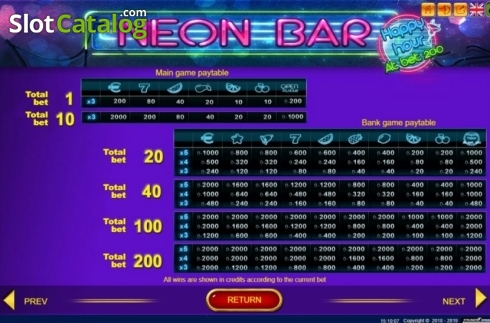 Скрин6. Neon Bar слот