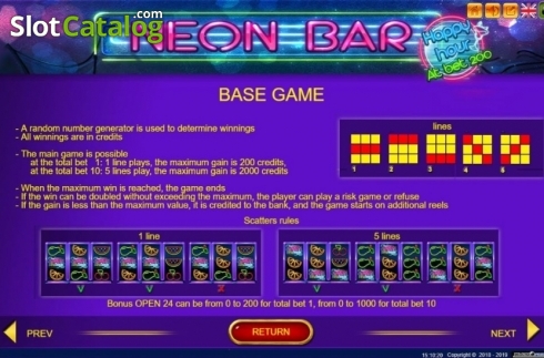 Скрин7. Neon Bar слот
