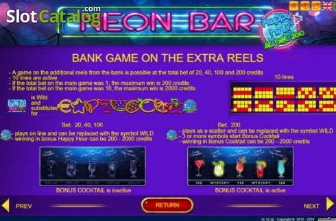 Скрин8. Neon Bar слот