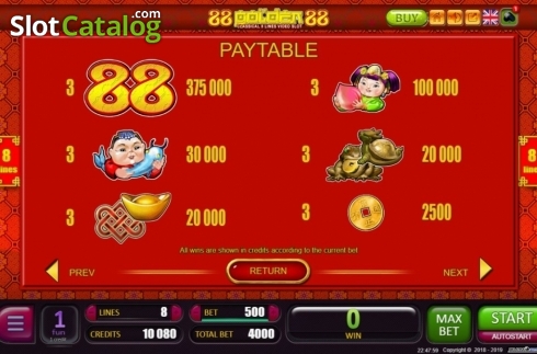 Скрин5. 88 Golden 88 слот
