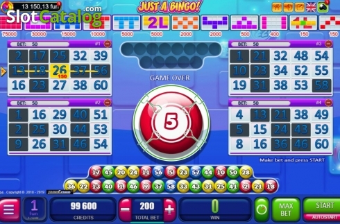 Скрин4. Just A Bingo слот