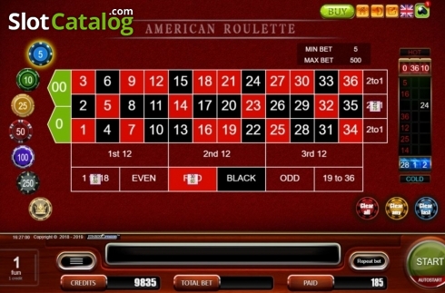 Скрин6. American Roulette (Belatra Games) слот