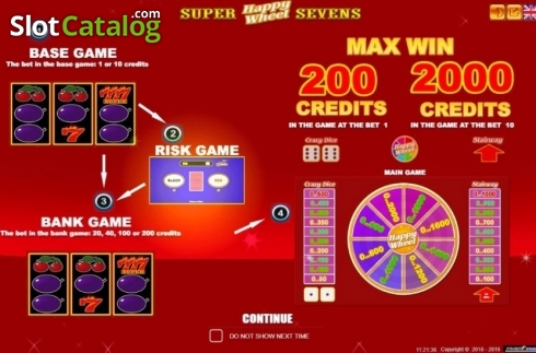 Скрин2. Super Sevens Happy Wheel слот
