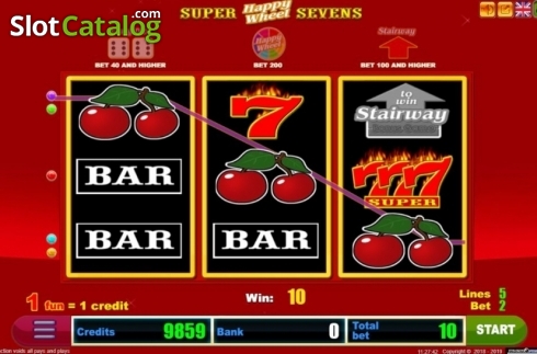 Скрин4. Super Sevens Happy Wheel слот