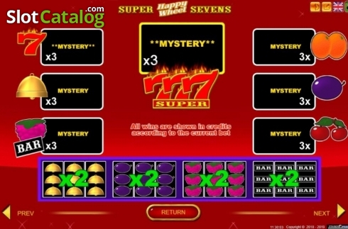Скрин6. Super Sevens Happy Wheel слот
