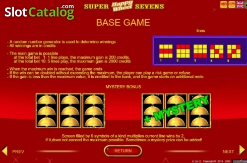 Скрин7. Super Sevens Happy Wheel слот