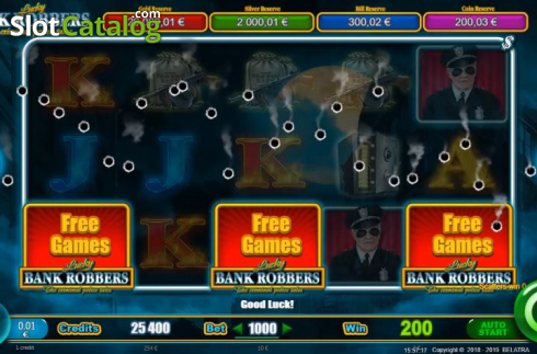 Скрин4. Lucky Bank Robbers слот