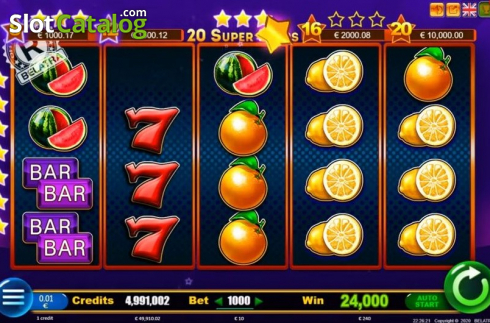 Скрин2. 20 Super Stars слот