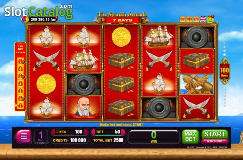 Скрин2. 7 Days The Spanish Armada слот