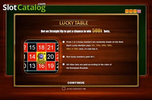 Скрин2. Lucky Roulette слот