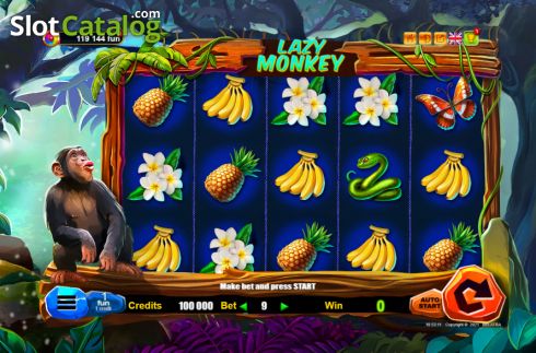 Скрин2. Lazy Monkey слот