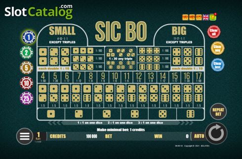 Скрин2. Sic Bo (Belatra Games) слот