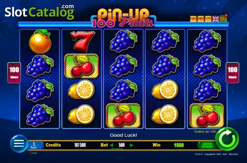 Скрин4. 100 Pin-Up Fruits слот