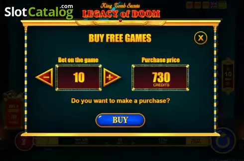 Скрин7. Legacy of Doom слот