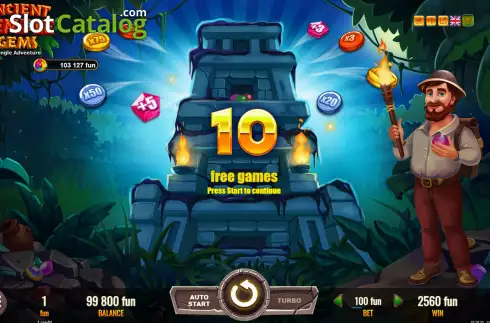 Скрин5. Ancient Temple Gems слот