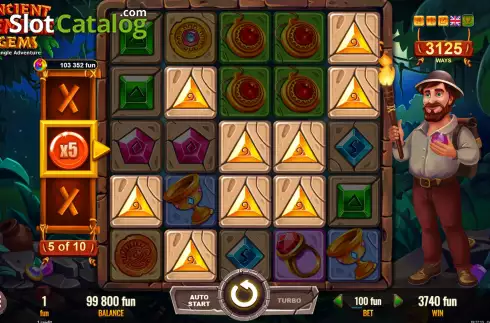 Скрин8. Ancient Temple Gems слот
