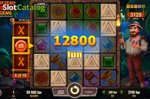 Скрин9. Ancient Temple Gems слот
