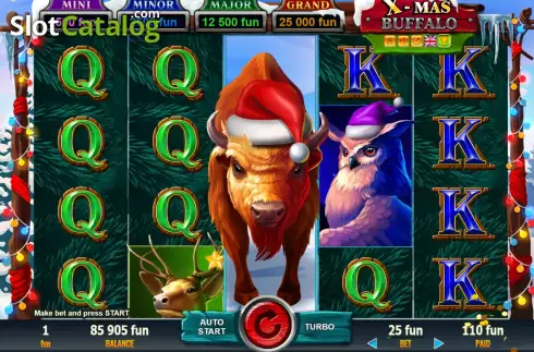 Скрин4. X-Mas Buffalo слот