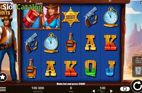 Скрин2. Lucky Bandits слот