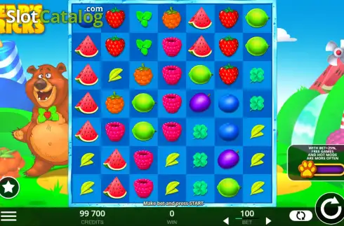 Скрин2. Bear's Tricks слот