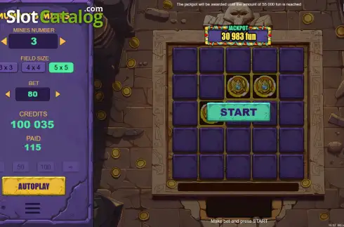 Скрин3. Mummy's Mines слот
