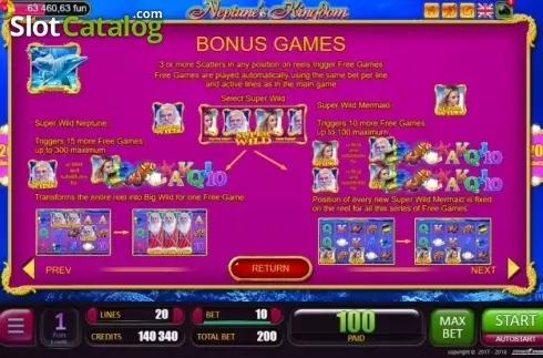 Скрин7. Neptunes Kingdom (Belatra Games) слот