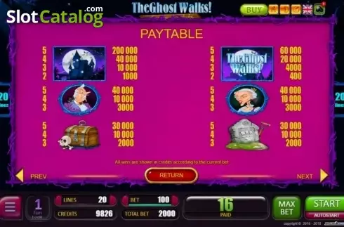 Скрин5. The Ghost Walks слот